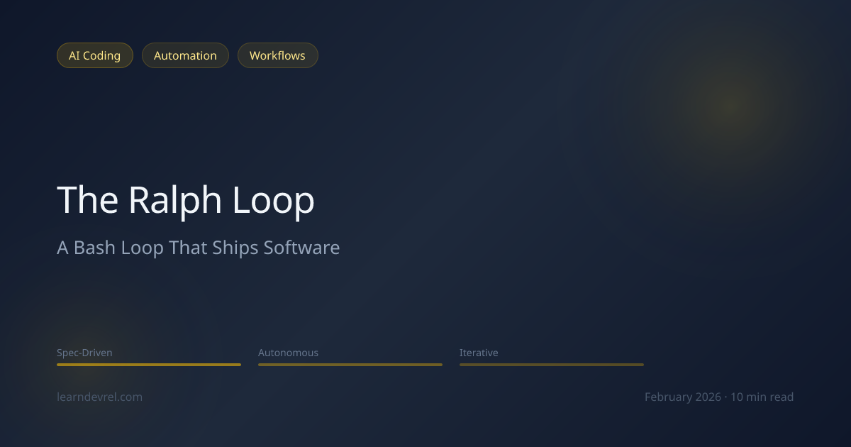 The Ralph Loop: Why a Bash Loop Is the Most Important AI Coding ...